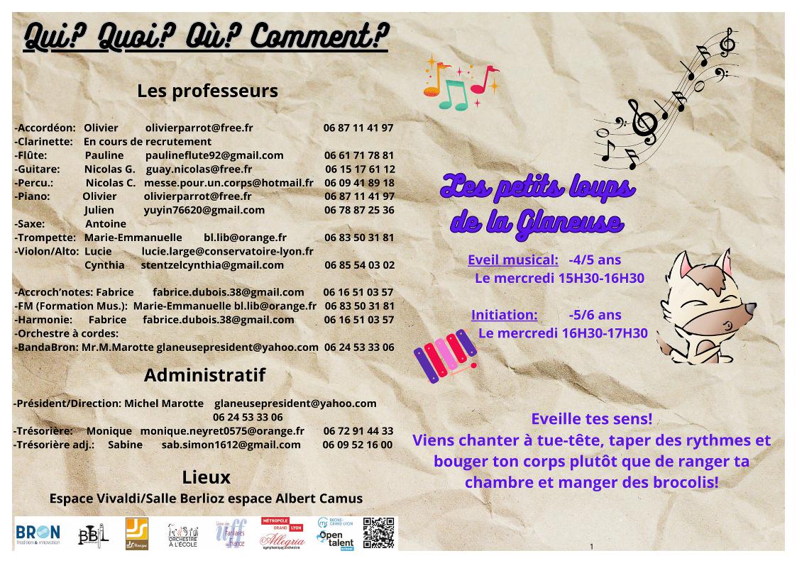 inscription glaneuse